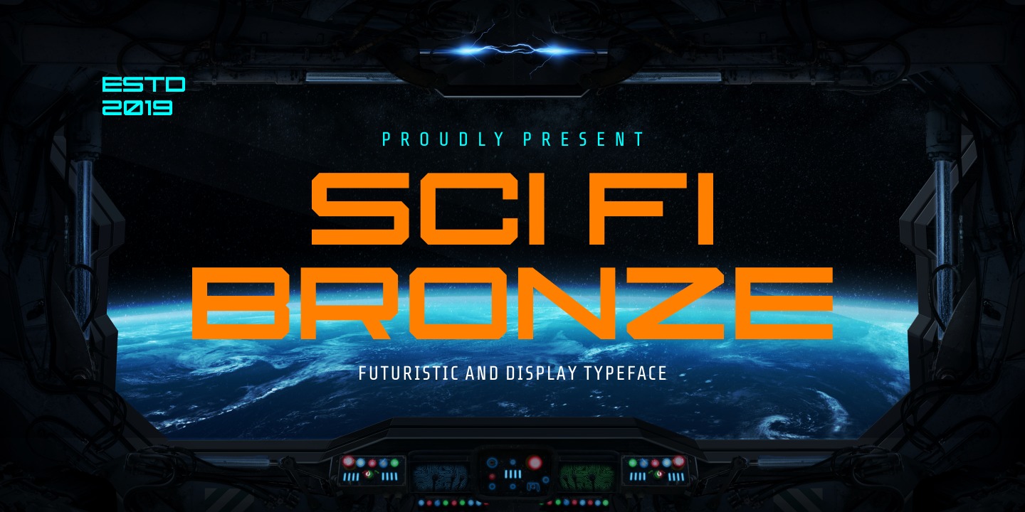 Sci Fi Bronze Font preview